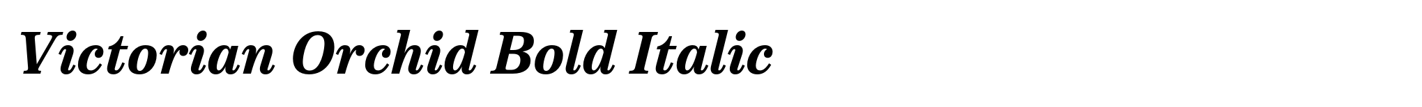 Victorian Orchid Bold Italic image